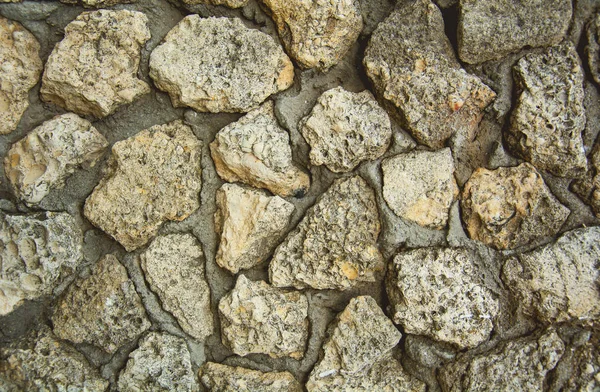 Stenen Cement Kasteel Muur — Stockfoto