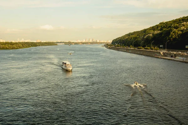 Ships Float Water — Stock Photo, Image