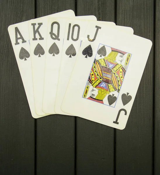 Spielkarten Pokerspiel — Stockfoto