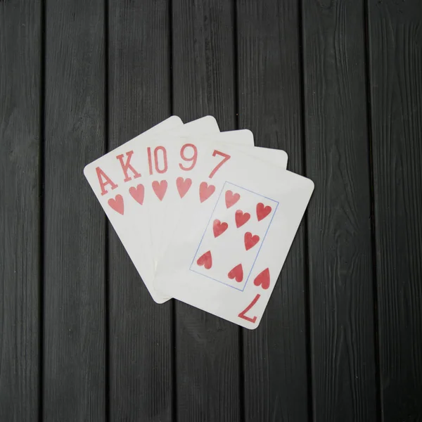 Jugar Las Cartas Deportes Poker — Foto de Stock
