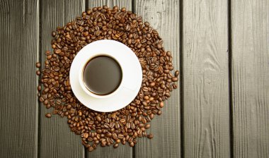 Siyah kahve çekirdekleri portre