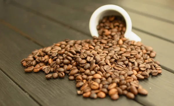 Schwarze Kaffeebohnen Nahaufnahme — Stockfoto