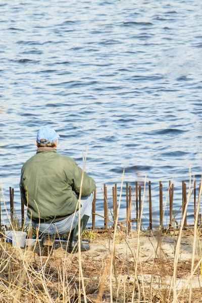 Риболовля Великій Річці — стокове фото