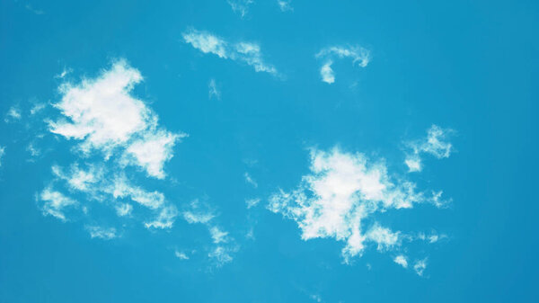 Large Clouds on a beautiful blue sky in summer