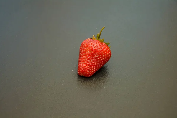 Ripe Strawberries Wooden Background — Stock Photo, Image