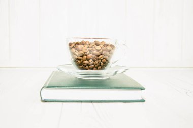 Kahve çekirdekleri yakın plan.