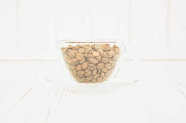 Kahve çekirdekleri yakın plan.