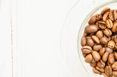 Kahve çekirdekleri yakın plan.