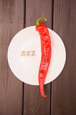 Kırmızı sıcak Şili biberi yakın çekim