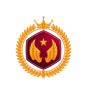 rütbesi düzeyi simgesini vektör çizim