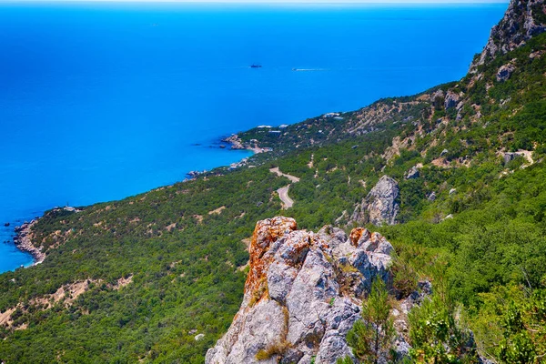 top view of the shoreline of the ocean