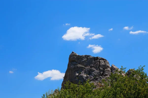 Lone rock güneşten ısıtılır