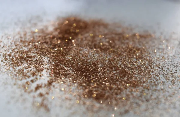 Macro View Gold Particles — Stock Photo, Image