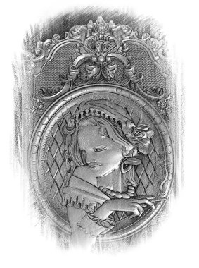 Bir dekor, sanat ve sahne antik mimari görüntüleri.