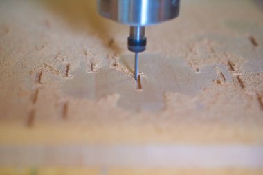 Talaşlı kayın ahşap frezeleme işlemi