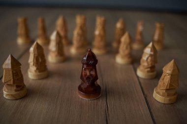 Satranç figürünün başarılı oyunu