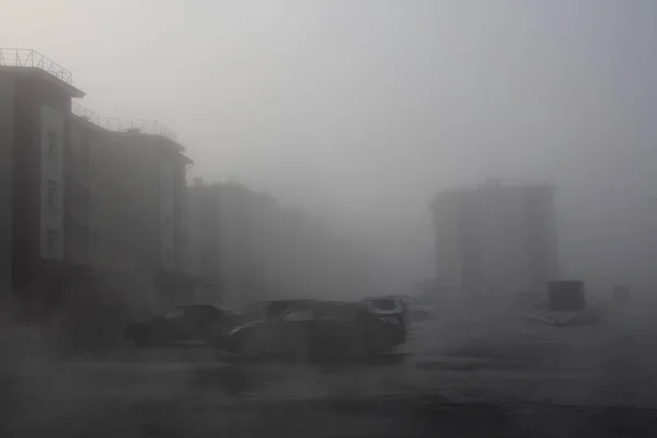 Smog fog contaminated air atmosphere