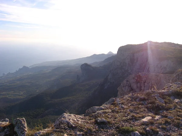 Muhteşem Dağ Manzaralı Manzara Panoramik Manzaralı Üst — Stok fotoğraf