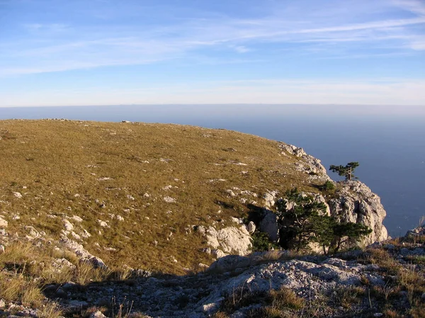 Prachtige Pittoreske Rotsen Zee Natuurlijke Landschap Van Kaap Tarkhankut Krim — Stockfoto