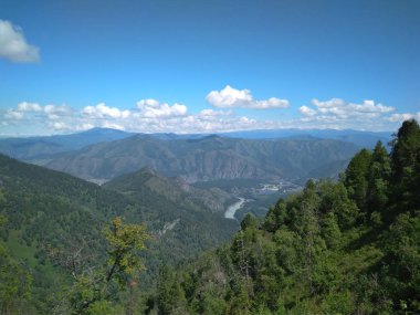 muhteşem dağ manzaralı manzara panoramik manzaralı üst