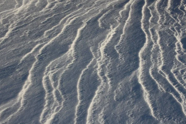 Kar Drift Katmanlı Akını Kar Dalgalı Yüzey — Stok fotoğraf