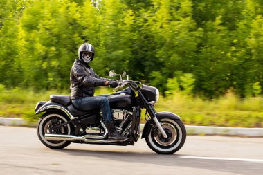 ağır çekim, motorcu ile bilinmeyen motosiklet sürme hareket bulanıklığı, 