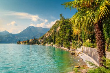 Harika lüks villa Monastero büyülü Botanik Bahçe, Como Gölü, Varenna, Lombardy Bölgesi, İtalya, Europe 