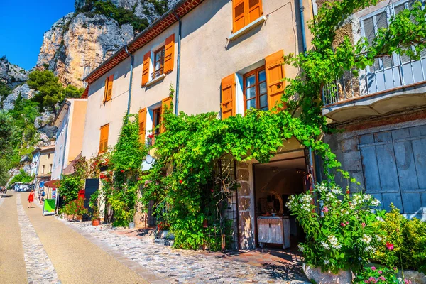 Prachtige Beste Reisbestemming Van Dorp Provence Schattig Traditionele Provence Huizen — Stockfoto