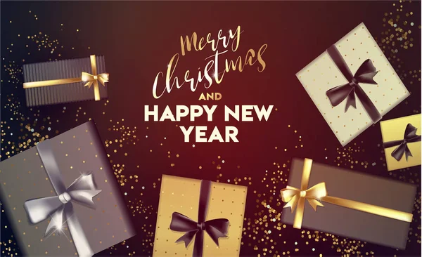 Szczęśliwego Nowego Roku 2019 Wesołych Świąt Szczęśliwego Nowego Roku Wektor — Wektor stockowy