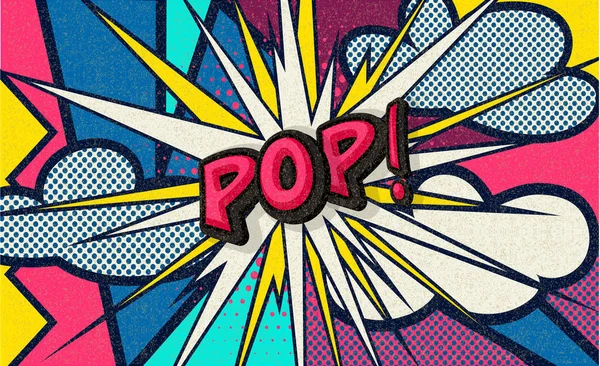 Papá Pop Art Divertida Palabra Discurso Cómico Cartel Pancarta Moda — Archivo Imágenes Vectoriales