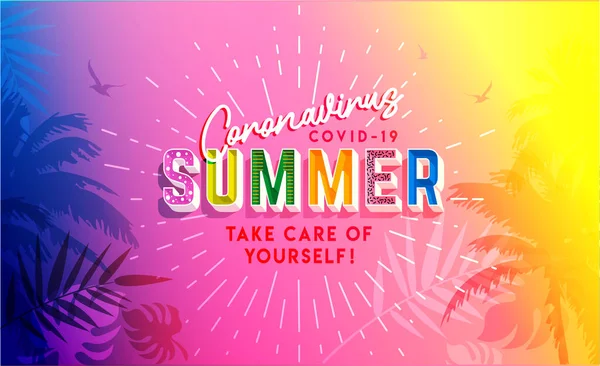 Sommerpostkarte Ist Sommerzeit Heißes Sommerbanner Trendige Textur Saison Wochenende Feiertag lizenzfreie Stockillustrationen