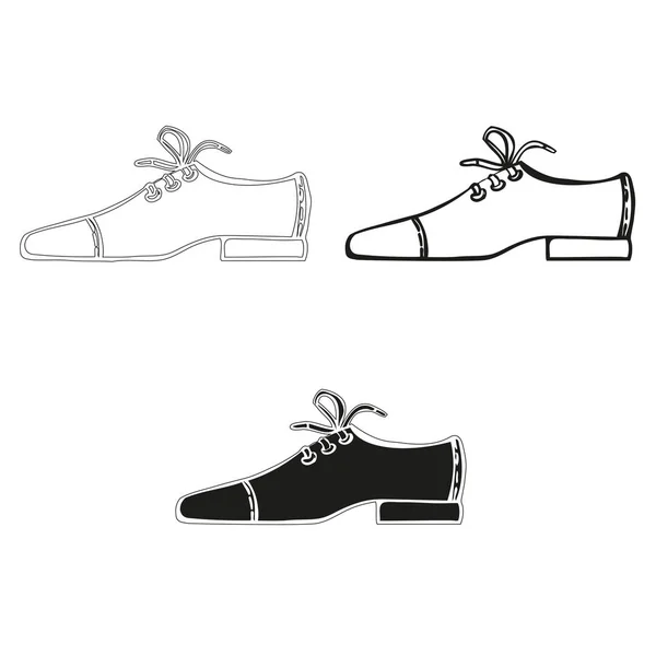 Calzado Hombre Zapatos Conjunto Iconos Aislados Vectoriales — Archivo Imágenes Vectoriales