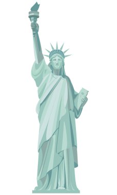 Graphic drawing of the Statue of Liberty clipart