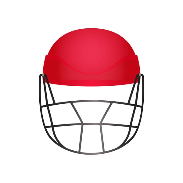 Helmet Sports Vector Color Icon Isolated White Background — Stock Vector