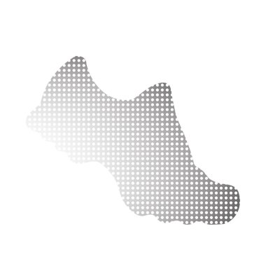  Sneaker. Maraton ve fitness için vektör siyah beyaz simgesi. Beyaz arka plan üzerinde optik efektli yalıtılmış illüstrasyon.