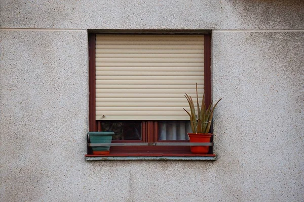 Janela Casa Bilbau Espanha — Fotografia de Stock