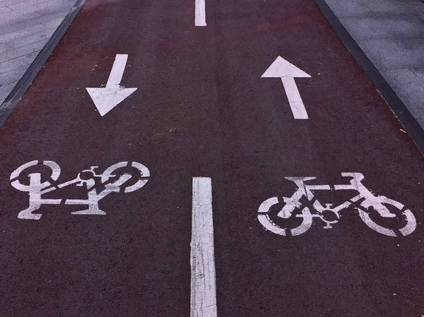 bicycle traffic signal in the street. bilbao. spain.