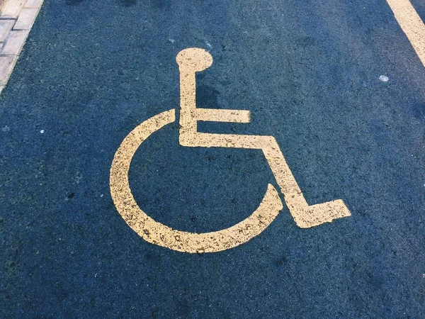 Wheelchair Trafiic Signal Street Bilbao Spain — Stock Photo, Image