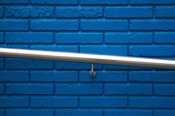 Blaue Wandtextur Auf Der Straße — Stockfoto