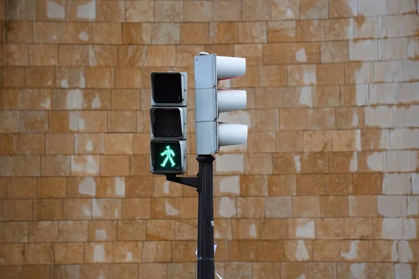 Semaforu Ulici Bilbao Španělsko — Stock fotografie