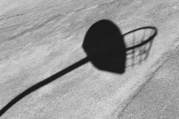 Silhueta Sombra Esporte Basquete Bilbau Espanha — Fotografia de Stock