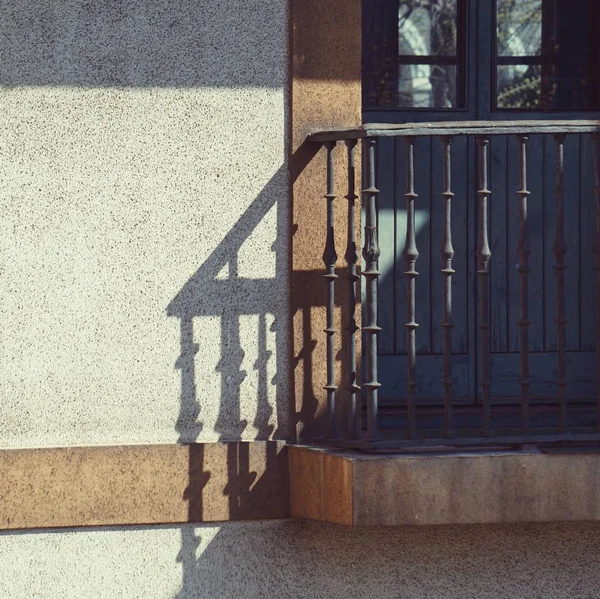 Okno Balkon Fasádě Budovy Bilbao Španělsko — Stock fotografie