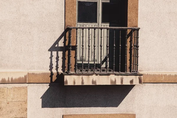 Janela Varanda Fachada Edifício Bilbau Espanha — Fotografia de Stock