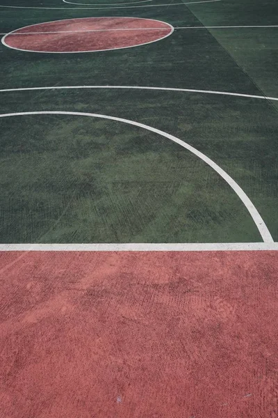 Farbenfroher Basketballplatz Auf Der Straße Bilbao City Spanien — Stockfoto