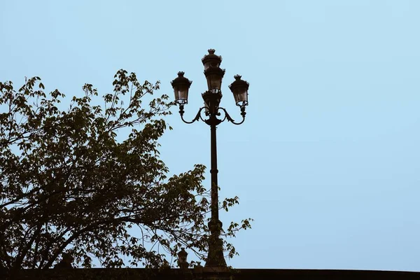 Street Lamp Street Bilbao Spain — стоковое фото