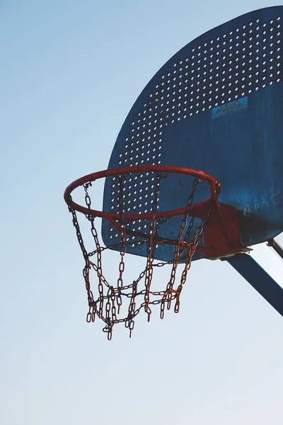 Basketballkorb Sport Auf Dem Platz Der Straße — Stockfoto