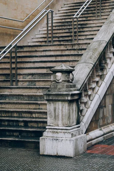 Architektura Schodów Ulicy Bilbao Miasto Hiszpania — Zdjęcie stockowe