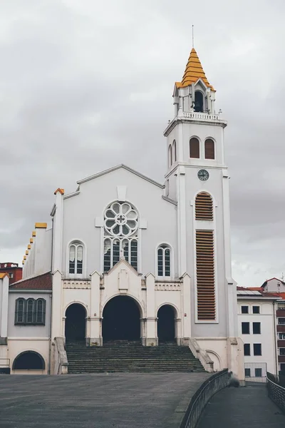Katedral Arsitektur Gereja Jalan Bilbao Kota Spanyol — Stok Foto