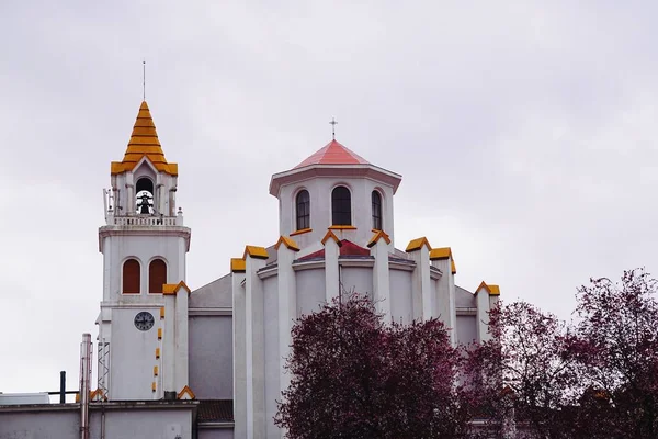 西班牙毕尔巴鄂市街头的大教堂教堂建筑 — 图库照片