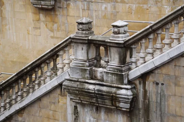 Architektura Schodów Ulicy Hiszpanii Miasta Bilbao Schody Mieście — Zdjęcie stockowe